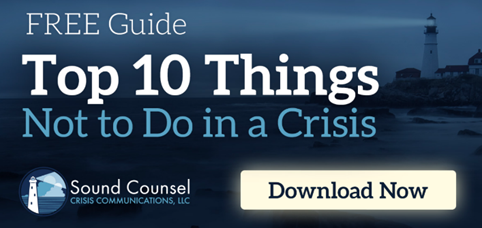 Top 10 things not to do in a crisis